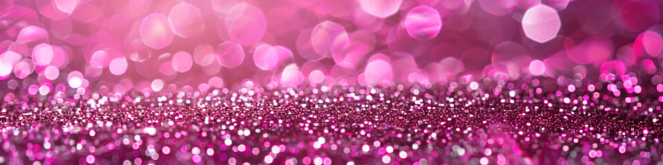 Bright Fuchsia Pink Glitter Lights, Fun and Playful Background for Youthful and Trendy Designs