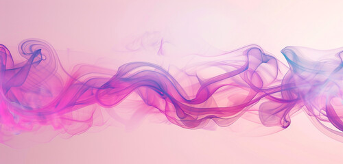 Bright magenta smoke abstract background drifts over a pale pink background.