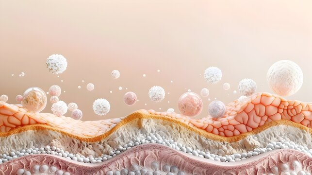 Detailed Skin Layers and Cellular Structure