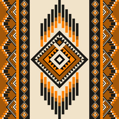 Geometric fabric seamless pattern