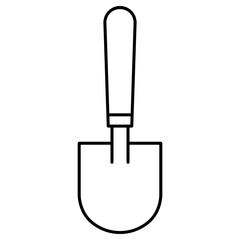 shovel gardening equipment icon