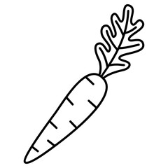 carrot icon illustration