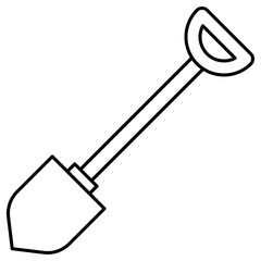 shovel construction tool icon vector