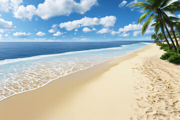 Fototapeta na wymiar Beautiful tropical beach and sea
