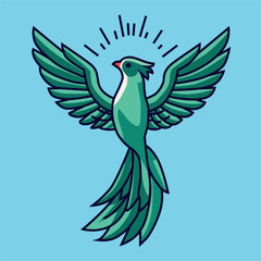 Obraz premium Quetzal ave nacional de Guatemala