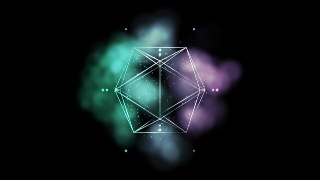 Abstract colorful hexagon pattern background. 3D hexagons in hexagons in honeycomb pattern. Hexa pattern template.