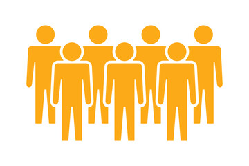 Symbol, ikona ludzi. Plik wektorowy.