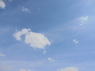 blue sky with white clouds