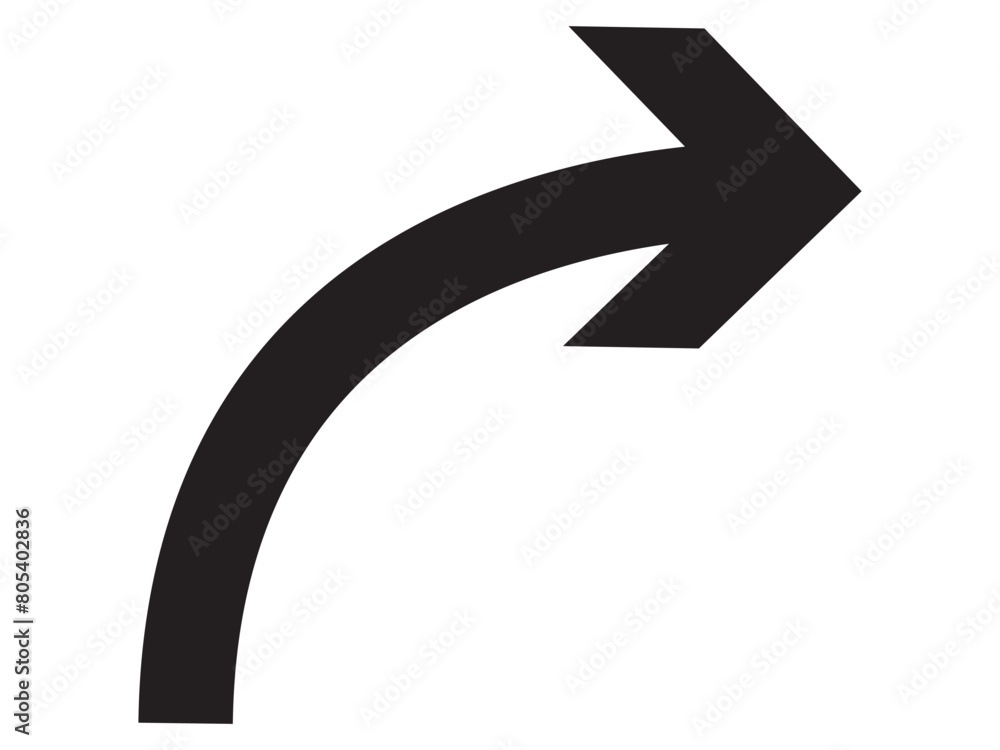 Poster go back right return arrow icon, right vector arrow icon