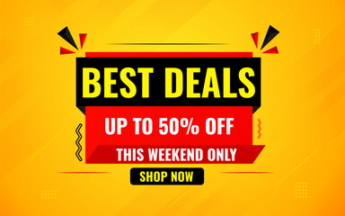 Best Deals Sale Banner Design Sale template. Best deal banner, Sales banner Vector design promotion for digital and print market