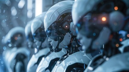 cinematic ai robot workforce wallpaper