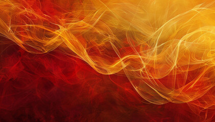 Obraz premium serene blend of saffron and crimson, ideal for an elegant abstract background