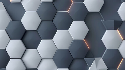 Abstract cube hexagon shape background. Digital technology concept. blue and gray hexagon background for design works.