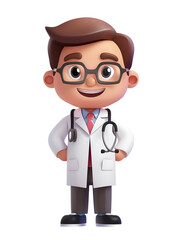 Illustration of a doctor cartoon