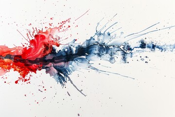 A visually stunning watercolor wash with vibrant splatters of paint, creating a dynamic and expressive artwork.