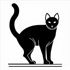 黒猫のイラスト