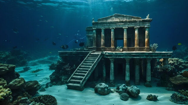 The ancient civilization of Atlantis