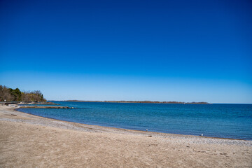 The beach on Toronto Centre Island.