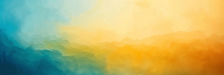 soothing horizontal gradient of cerulean and saffron, ideal for an elegant abstract background