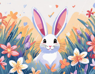 white rabbit ears transparent cut out background