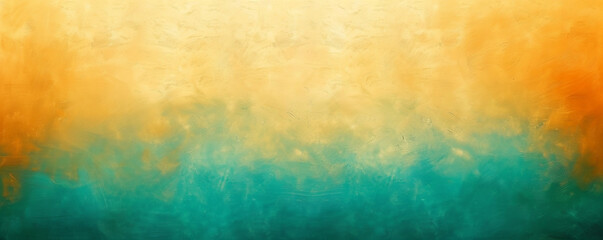 soothing horizontal gradient of saffron and teal, ideal for an elegant abstract background