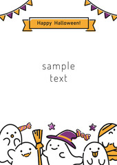 ハロウィンモチーフのフレーム素材