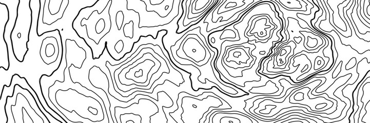 Abstract design with Seamless pattern with lines Topographic map. geographic mountain relief. Retro topographic map. Abstract earth relief map. Generated conceptual elevation map.