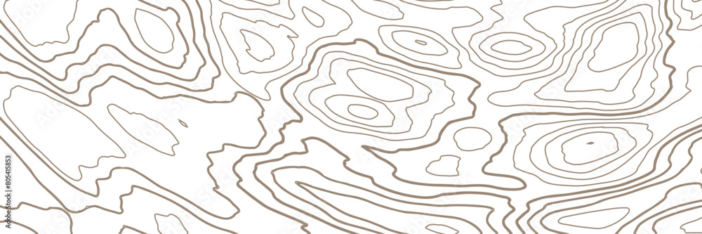 Poster abstract design with seamless pattern with lines topographic map. geographic mountain relief. retro 