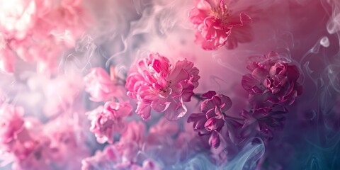 Floating Pink Flowers