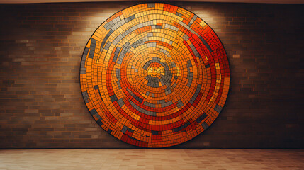 wooden background with circles