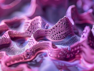 Fototapeta premium Detailed examination of a silicon die, focusing on the precise and complex features critical for semiconductor chips, close-up