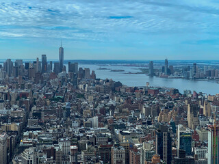 View of the breathtaking skyscraper city, New York