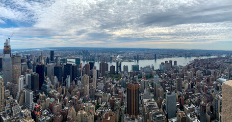 View of the breathtaking skyscraper city, New York