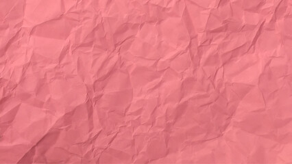 Pink crinkled paper texture background and Glued paper wrinkled effect