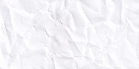 White crinkled paper texture background and Glued paper wrinkled effect