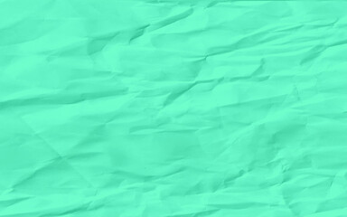 Clean light blue paper, wrinkled, abstract background. paper crease or crumpled texture for background.