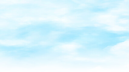 Naklejka premium Blue Sky With White Cirrus Spindrift Clouds Background 