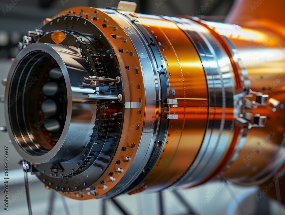 Poster generain-depth reverse engineering plans of a modern rocket, focusing on technological advancements 