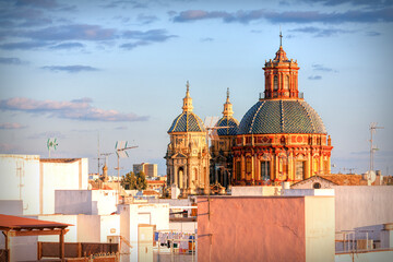 Obraz premium Dome of San Luis de los Franceses church, Seville, Spain