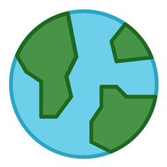 Earth globe icon