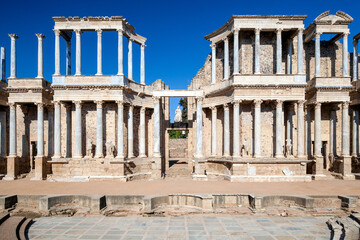 Obraz premium Roman Theatre, Merida, Spain