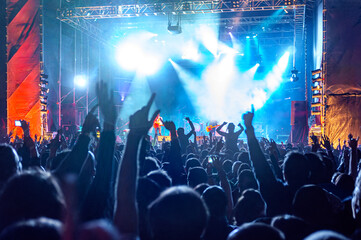 Rock Concert Energy in Spain at Night