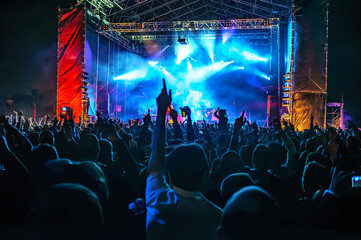Rock Concert Energy in Spain at Night