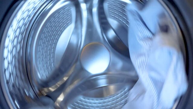 washing machine. Appliances . modern washing machine drum. technologies that help in human life. washing clothes with drying. drum machine close up