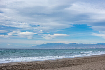 Mediterranean Coast View From Zapillo Beach, Almería at Daytime
