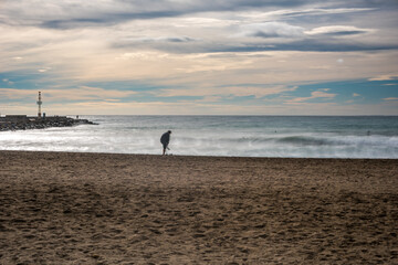 Winter Day at Playa Del Zapillo, Almeria With Long Exposure