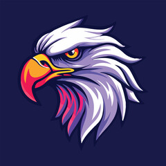 Eagle sports mascot vector illustration