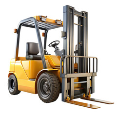 Forklift isolated