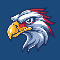 Eagle sports mascot vector illustration