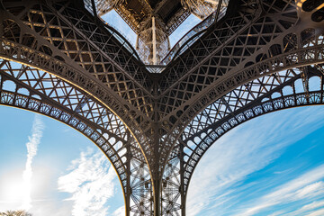 Majestic Low Angle View of Eiffel Tower by Day